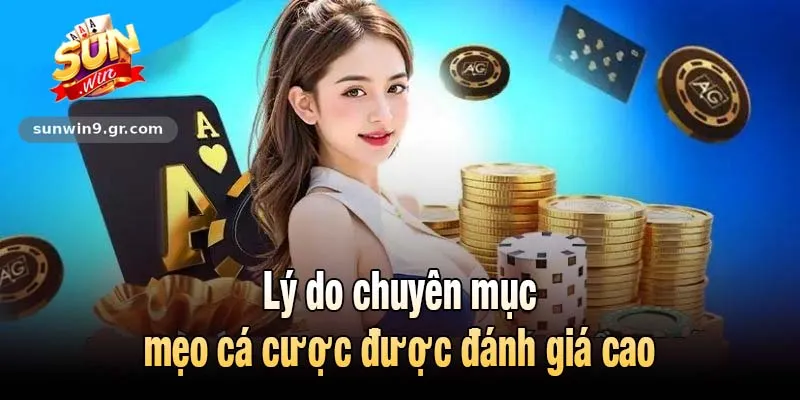 Lý do chuyên mục mẹo cá cược được đánh giá cao