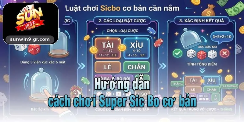 Hướng dẫn cách chơi Super Sic Bo cơ bản